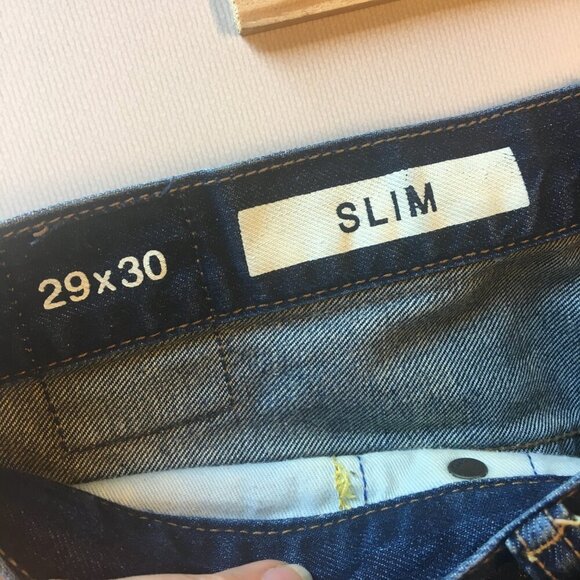 Gap 1969 Slim Rockaway Jeans Mens Size 29 Straight Leg Light Distressing - Picture 14 of 16